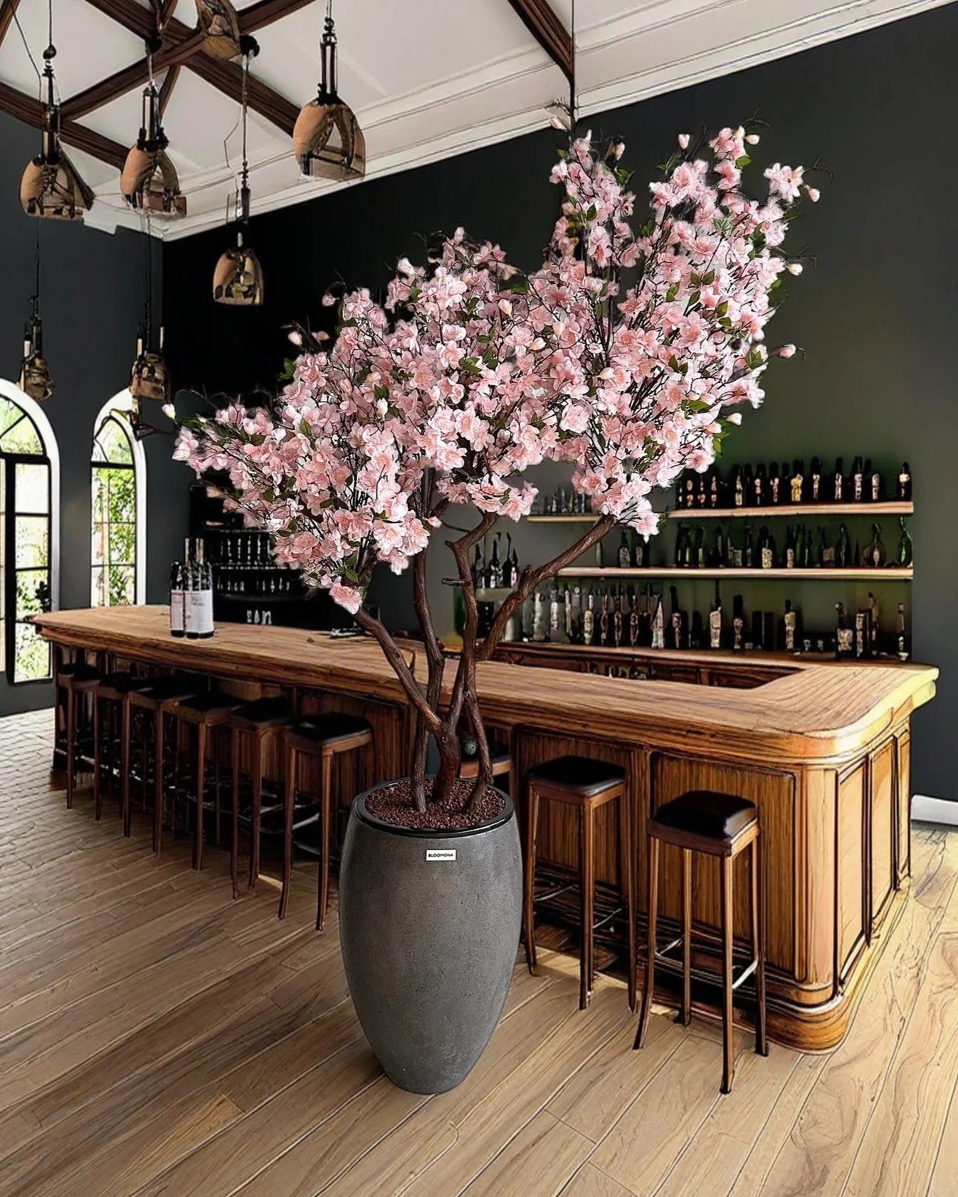 Lifelike Artificial Sakura Cherry Blossom Tree - Elegant Home Decor
