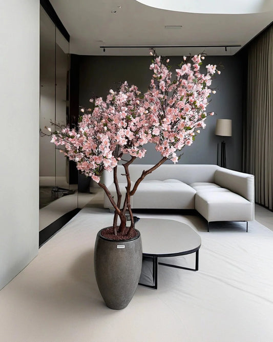 Lifelike Artificial Sakura Cherry Blossom Tree - Elegant Home Decor