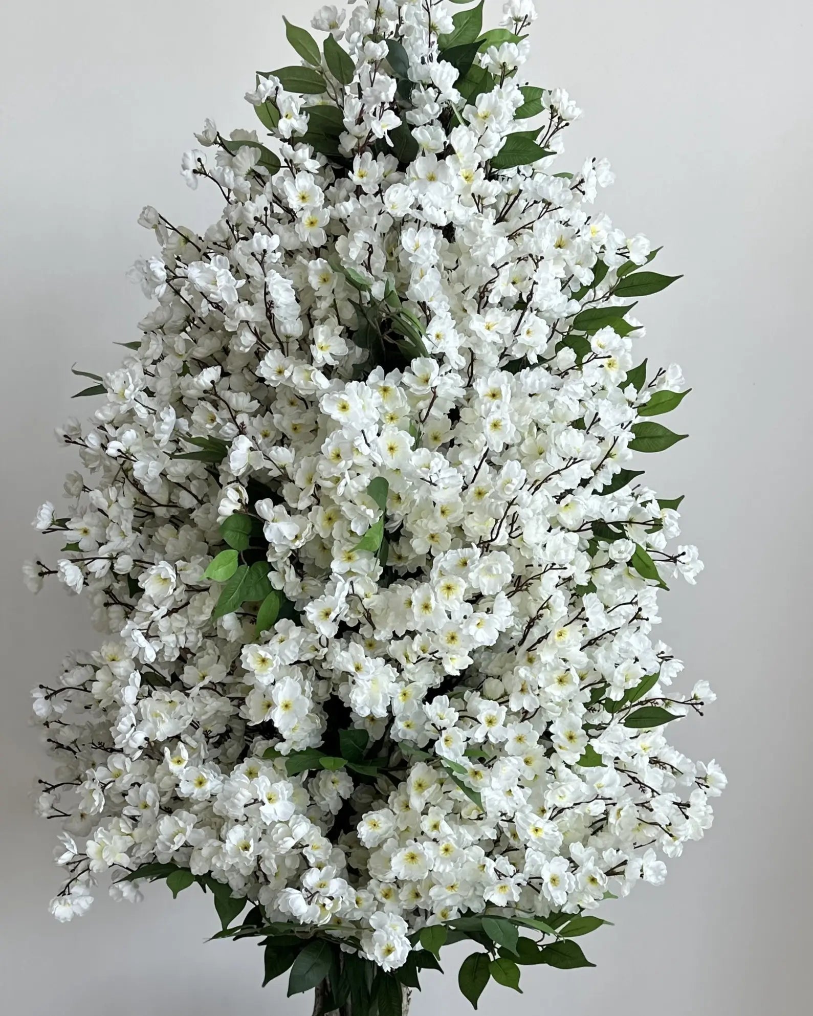 Majestic 190cm Artificial White Sakura Tree - Elegant Faux Cherry Blossom Decor