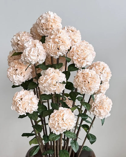 Elegant Artificial Hydrangea Tree with Vase - Realistic Botanical Decor