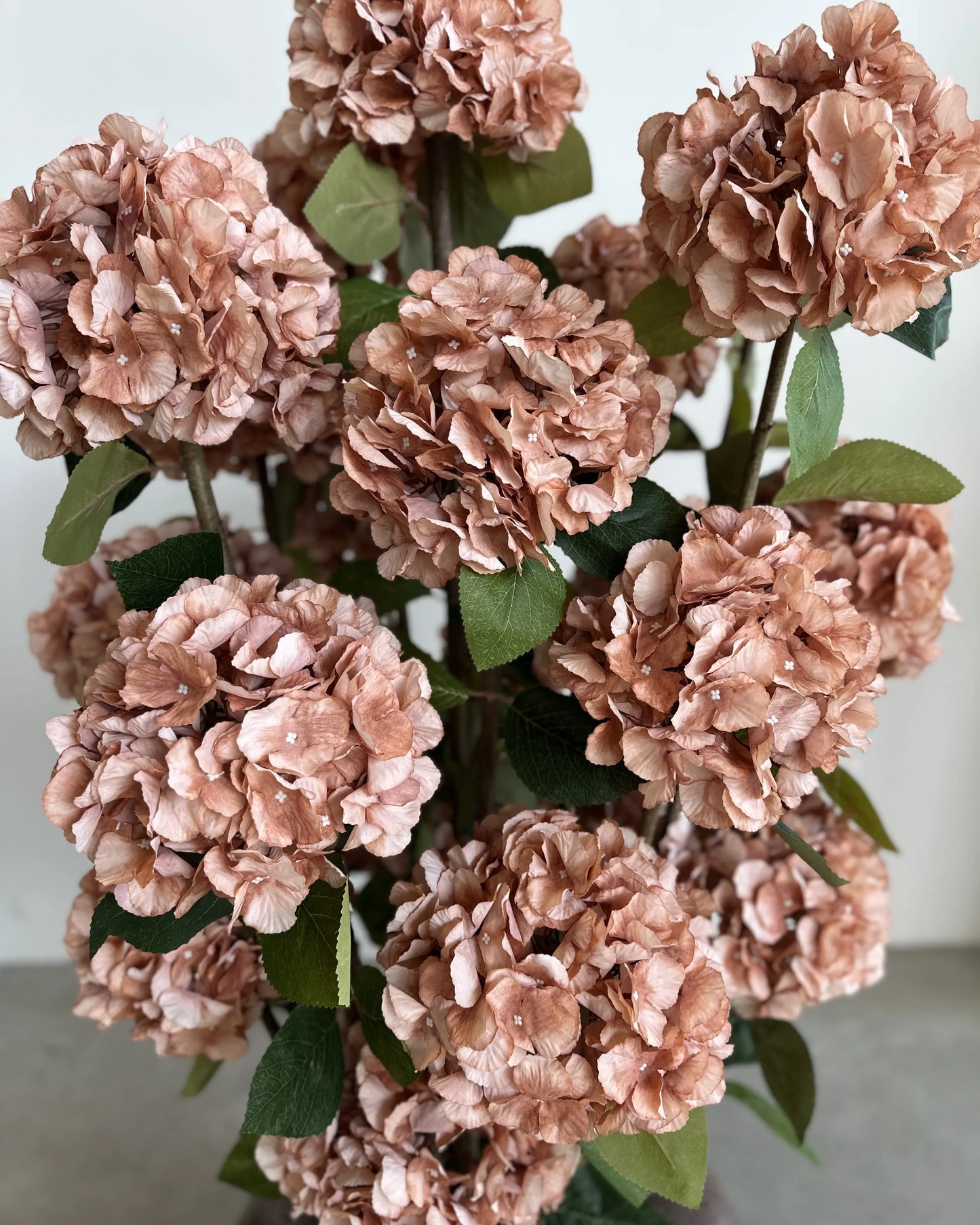Graceful Artificial Mokko Hydrangea Tree – Realistic Floral Home Office Decor