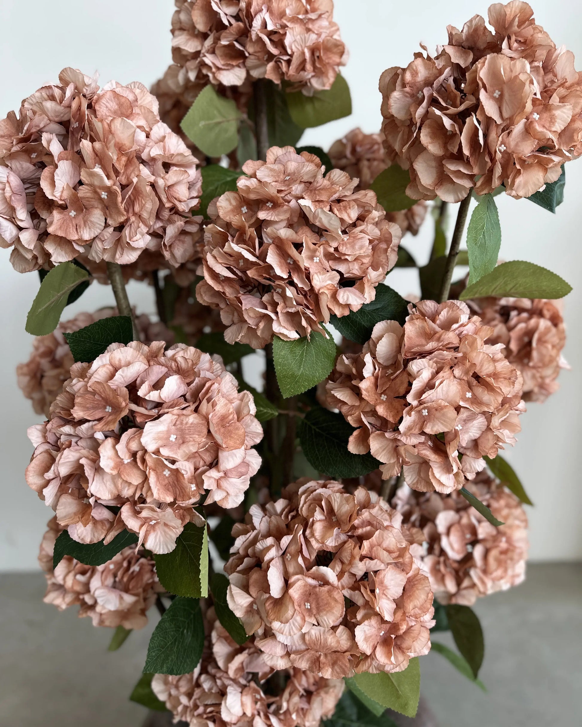 Graceful Artificial Mokko Hydrangea Tree – Realistic Floral Home Office Decor