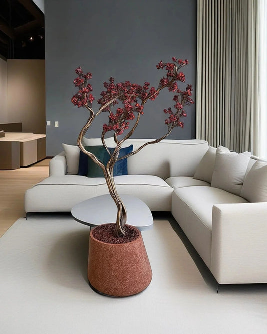 Elegant Artificial Manzanita Tree Royal Bordeaux for Luxury Home Decor
