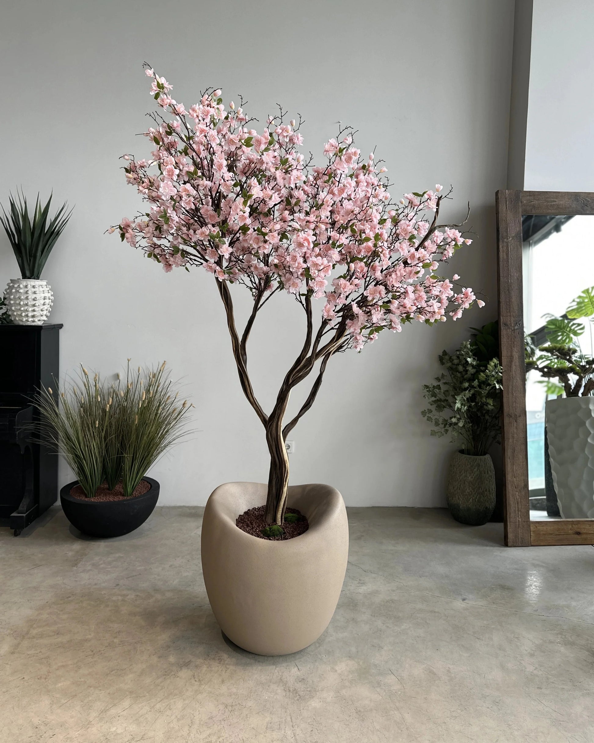 Premium Faux Cherry Blossom Tree with Vase - Lifelike Hanami Decor