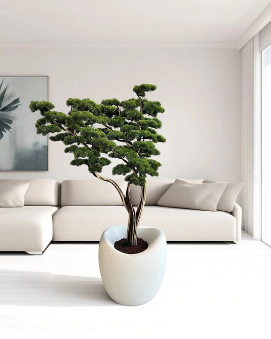 Premium Artificial Manzanita Bonsai Tree with Elegant Curved Branches