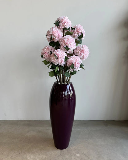 Elegant Artificial Royal Pink Purple Hydrangea Bush Realistic Floral Decor 180cm
