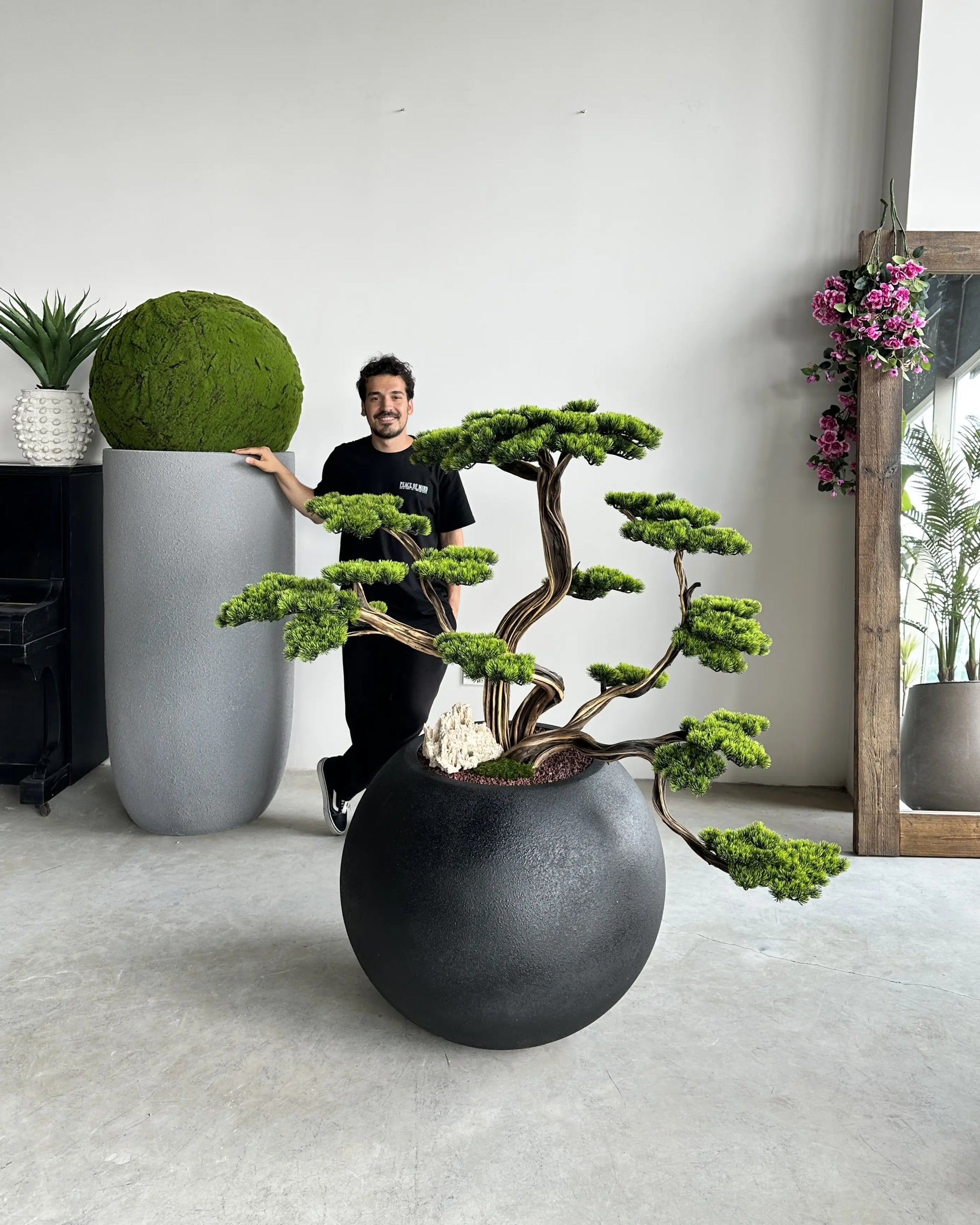 Premium Large Artificial Bonsai Tree with Realistic Foliage and Durable Design