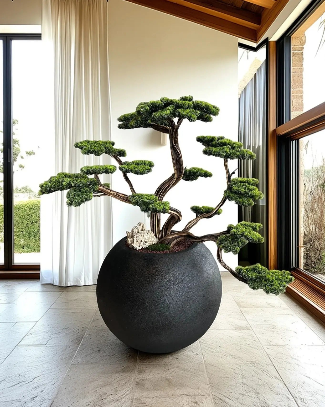 Premium Large Artificial Bonsai Tree with Realistic Foliage and Durable Design
