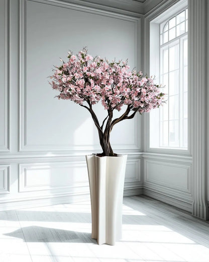Premium Artificial Pink Sakura Blossom Tree for Elegant Home Office Decoration