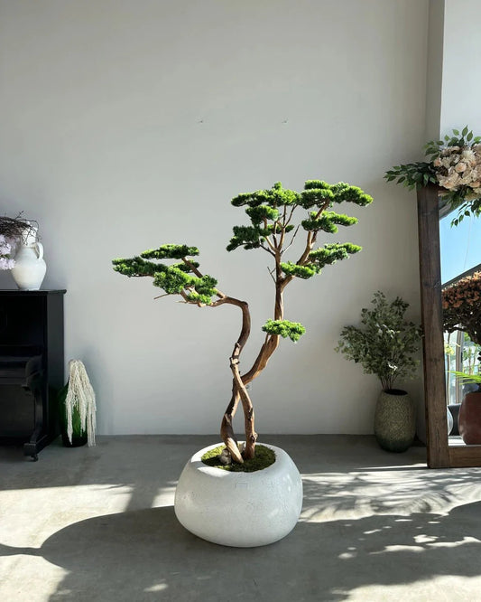 Premium Artificial Mont Blanc Bonsai Tree Lifelike Faux Plant Home Decor