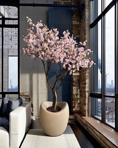 Premium Faux Cherry Blossom Tree with Vase - Lifelike Hanami Decor